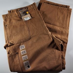 Carhartt Washed Duck Double-Front Work Dungaree 42 x 30 Original Fit